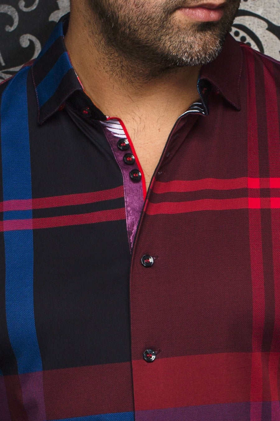 CHEMISE | VERDI, Burgundy - AU NOIR