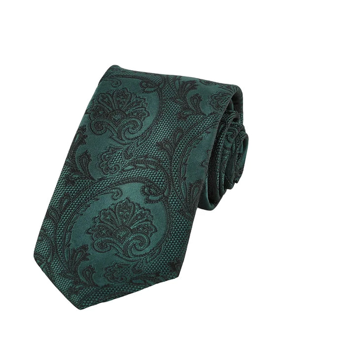 ELDORADO | Tie Slim | Green Paisley P-16 - Brothers Clothing Co.