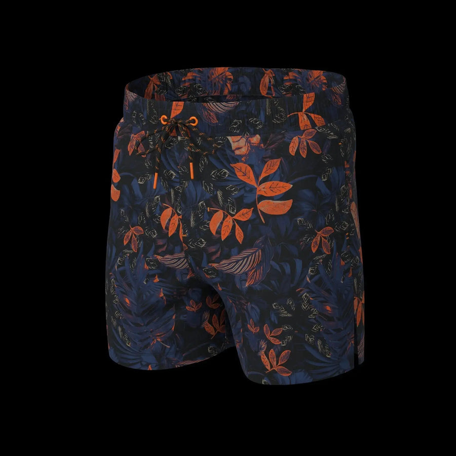 MAILLOT DE BAIN | BERNIER, Navy Orange - AU NOIR