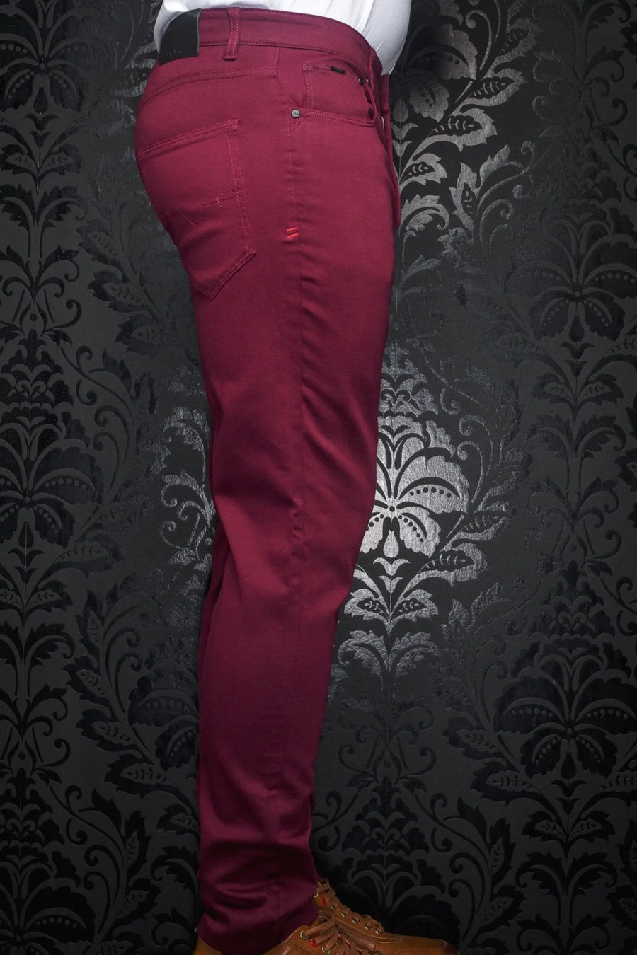 PANTALON | JOHNNY-SKC, burgundy - AU NOIR