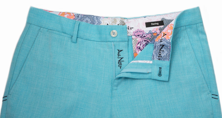 PANTALON | WESSON-LANCASTER, Turquoise - AU NOIR