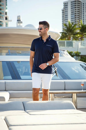 Polo | MERCURY, Navy - AU NOIR