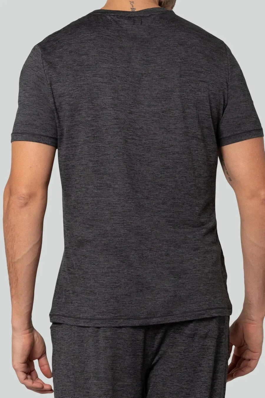 PURE & SIMPLE | V Neck T-Shirt Black Heather Pure & Simple