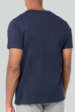 PURE & SIMPLE | Organic Cotton V Neck T-Shirt Navy Pure & Simple