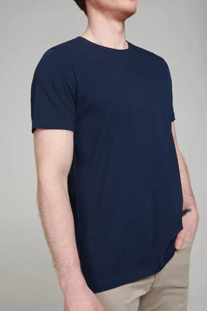 PURE & SIMPLE | Organic Cotton Crew Neck T-Shirt Navy Pure & Simple