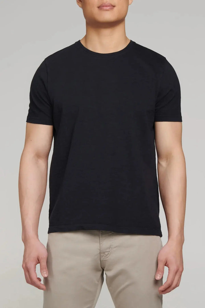 PURE & SIMPLE | Slub Jersey Crew Neck T-Shirt Black Pure & Simple