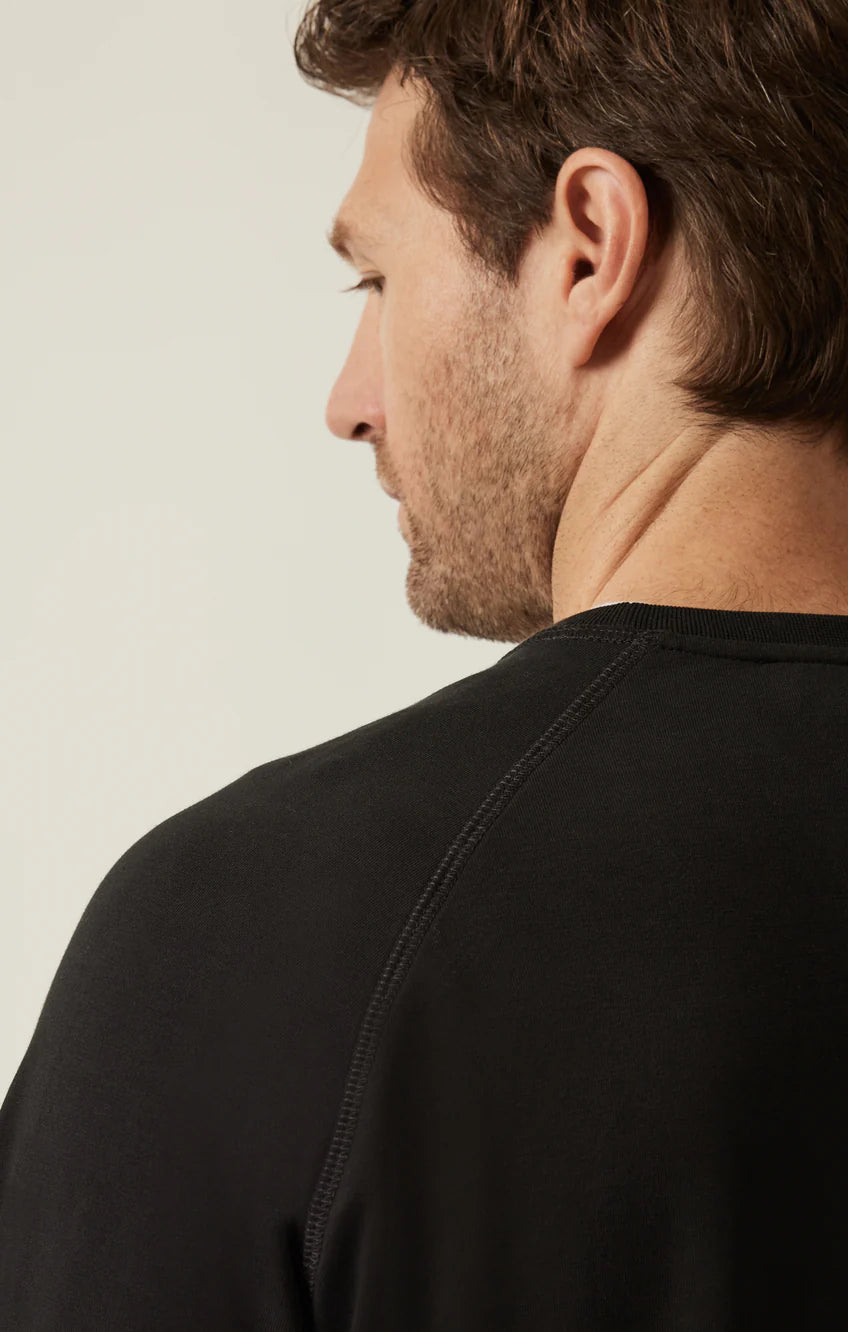 34 Heritage | French Terry Crew Sweater | Black