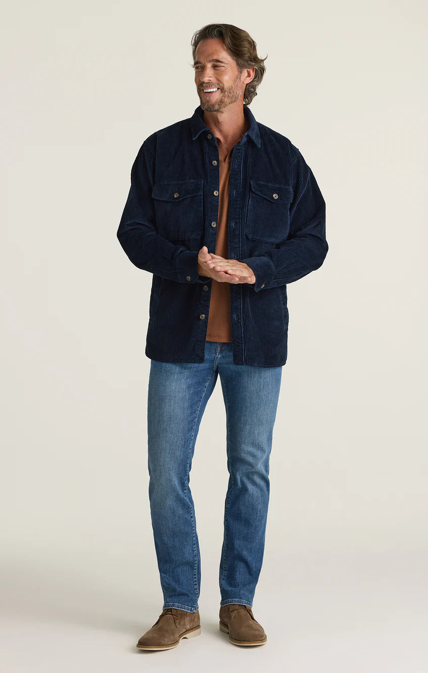 34 HERITAGE | Corduroy Overshirt | Navy