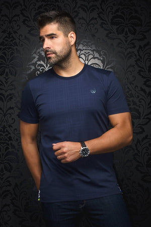 T-shirt | C-VARENNA, navy - AU NOIR