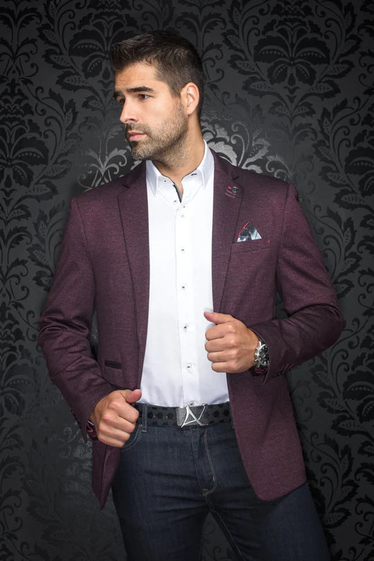 AU NOIR I Blazer I Reynolds Burgundy - Brothers Clothing Co.