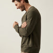 Load image into Gallery viewer, 34 Heritage | French Terry Crew Sweater | Pimento Olive
