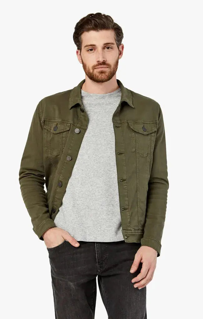 Olive twill jacket discount